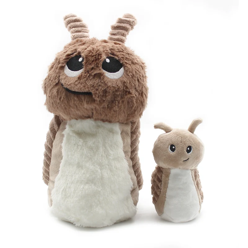 Peluche escargot Speedou maman et son bébé marron beige - Les Ptipotos