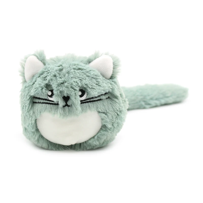 Peluche chat Miaou maman et son bébé vert menthe - Les Ptipotos