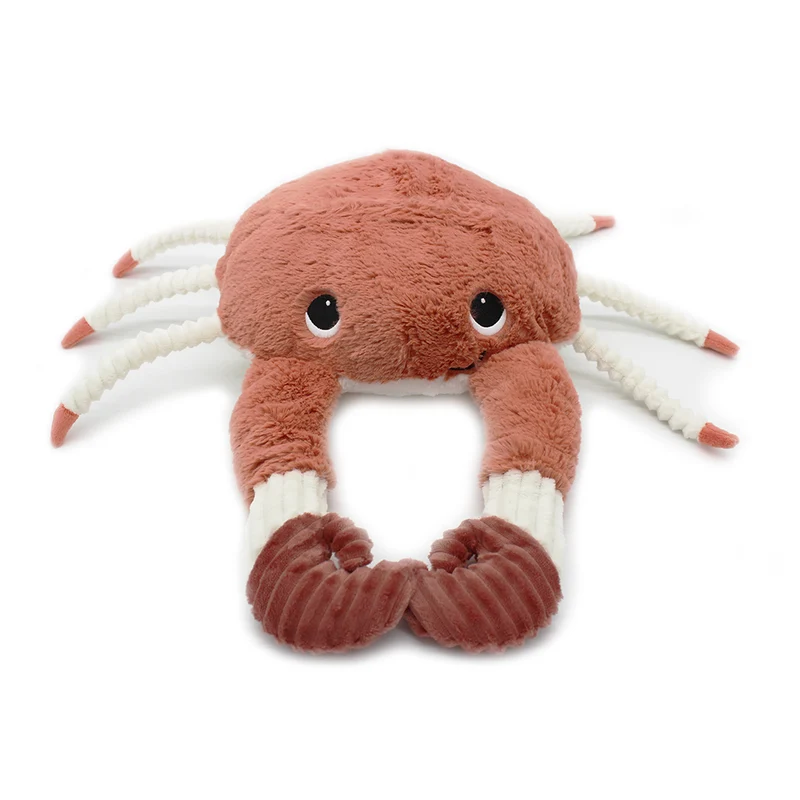 Peluche crabe Cassecou maman et son bébé terracotta - Les Ptipotos