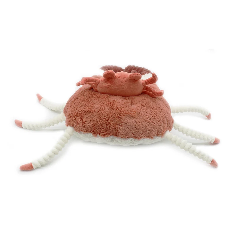 Peluche crabe Cassecou maman et son bébé terracotta - Les Ptipotos