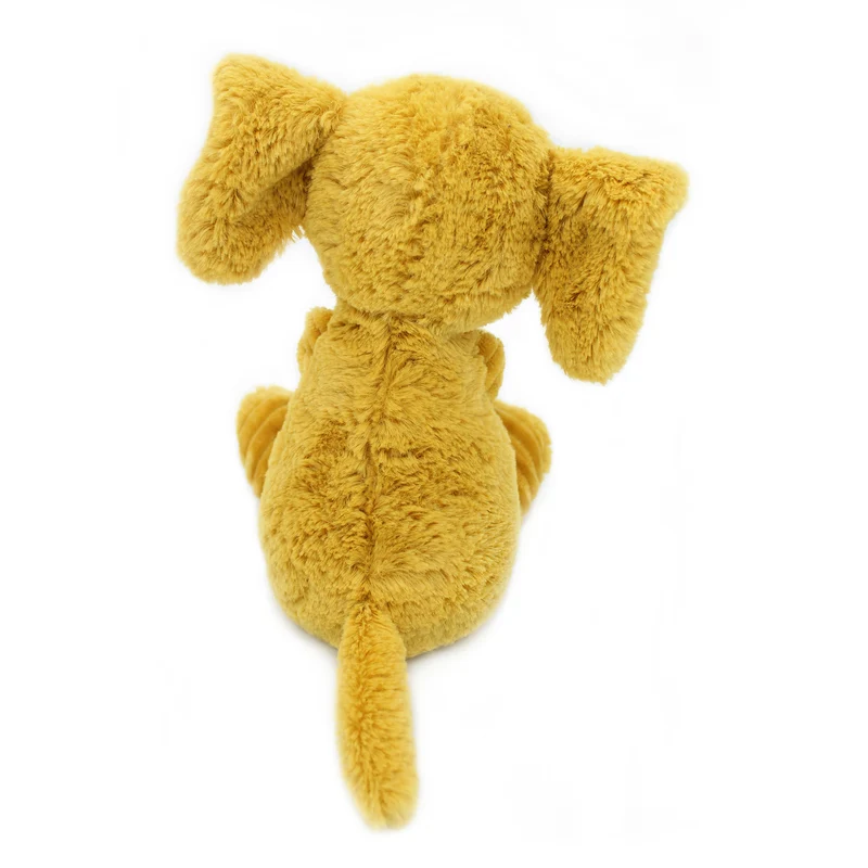 Peluche éléphant Dimoitou maman et son bébé jaune moutarde - Les Ptipotos
