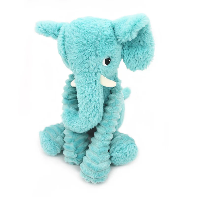 Peluche éléphant Dimoitou maman et son bébé bleu aqua - Les Ptipotos