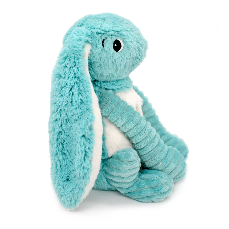 Peluche lapin Toudou maman et son bébé bleu aqua - Les Ptipotos