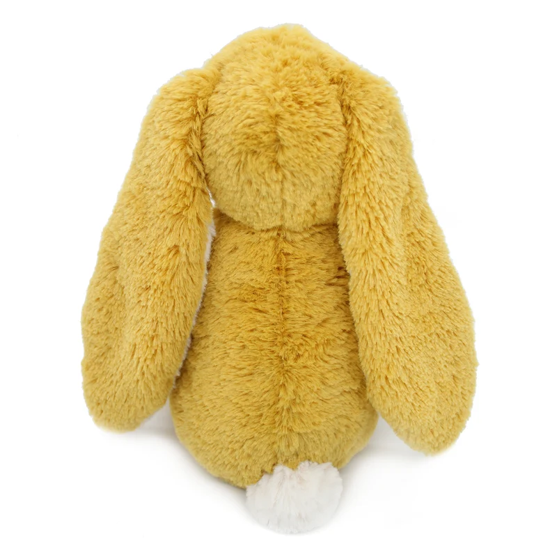 Peluche lapin Toudou maman et son bébé jaune moutarde - Les Ptipotos