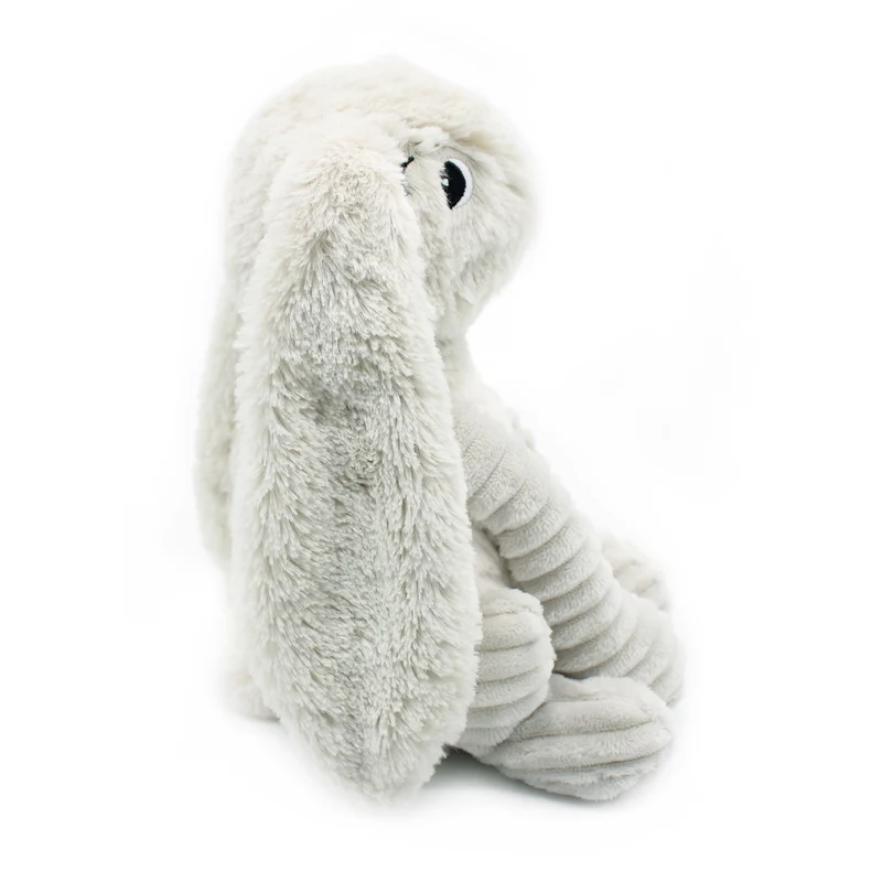 Peluche lapin Toudou maman et son bébé gris clair - Les Ptipotos