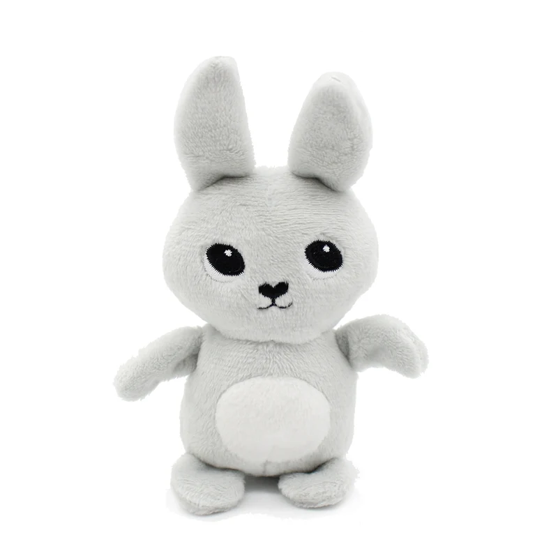 Peluche lapin Toudou maman et son bébé gris clair - Les Ptipotos