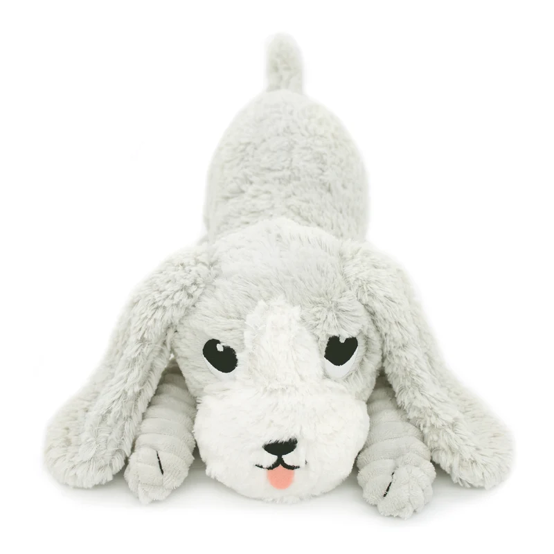 Peluche chien Toutou maman et son bébé gris - Les Ptipotos