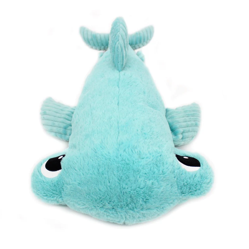 Peluche requin marteau Clou maman et son bébé bleu aqua - Les Ptipotos