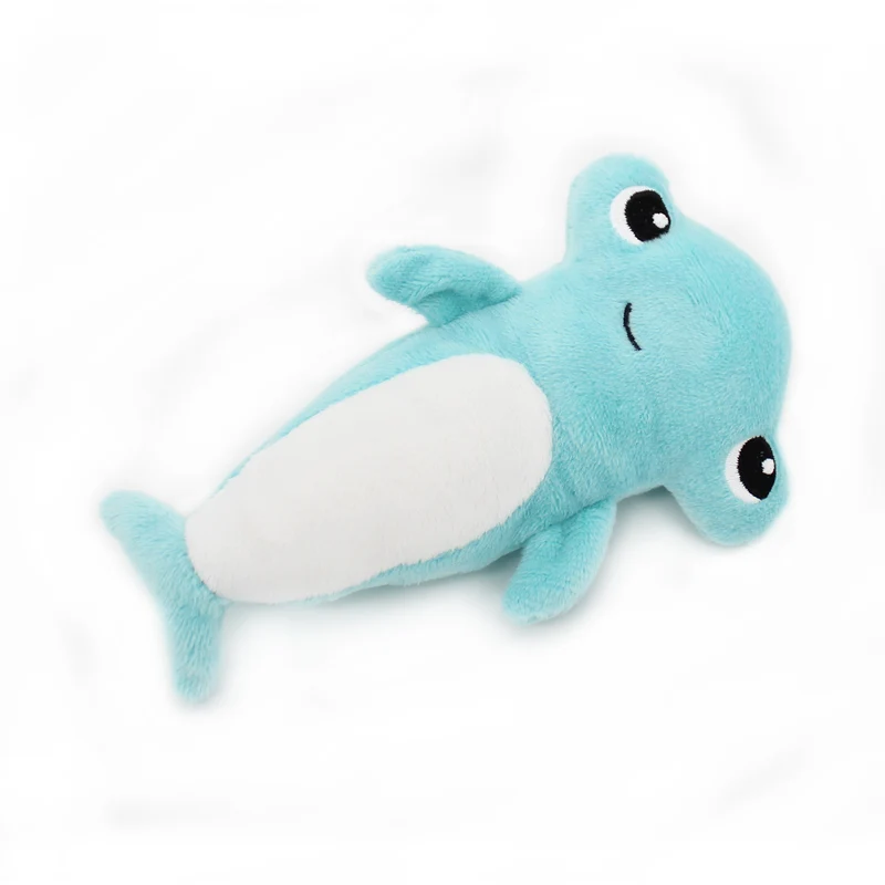 Peluche requin marteau Clou maman et son bébé bleu aqua - Les Ptipotos
