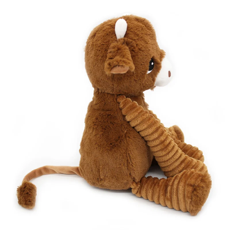 Peluche vache Hindou maman et son bébé marron cassonade - Les Ptipotos
