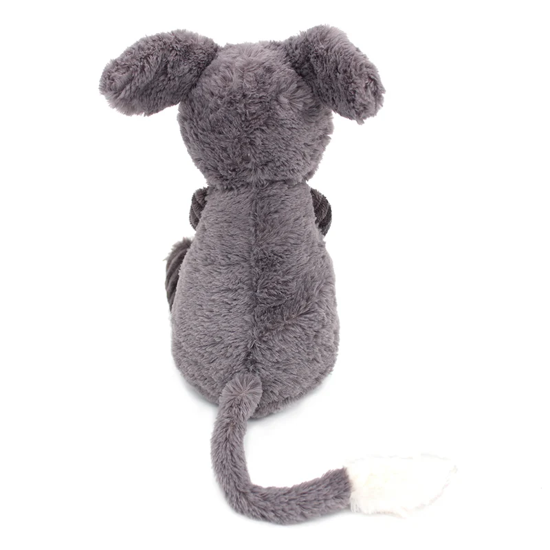 Peluche âne Poitou maman et son bébé gris - Les Ptipotos