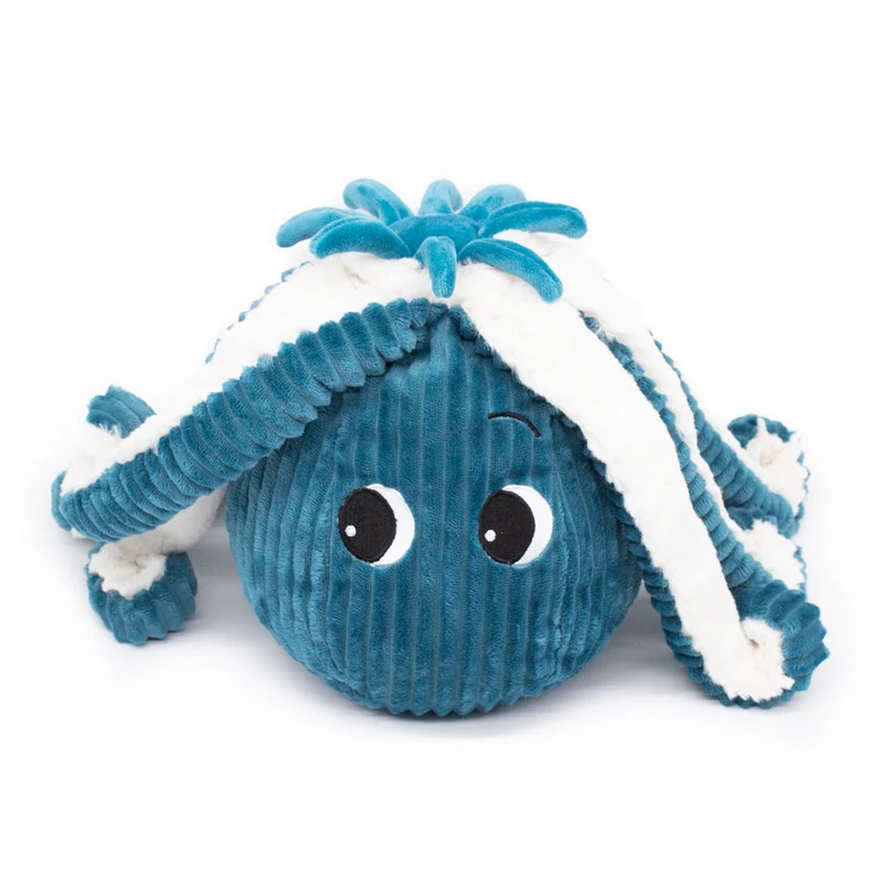 Peluche pieuvre Filou maman et son bébé bleu - Les Ptipotos