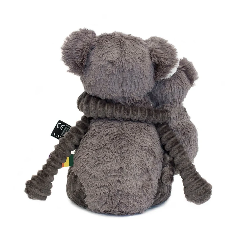 Peluche Trankilou le koala maman et son bébé gris - Les Ptipotos