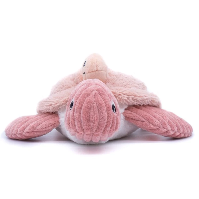 Peluche tortue Sauvenou maman et son bébé rose - Les Ptipotos