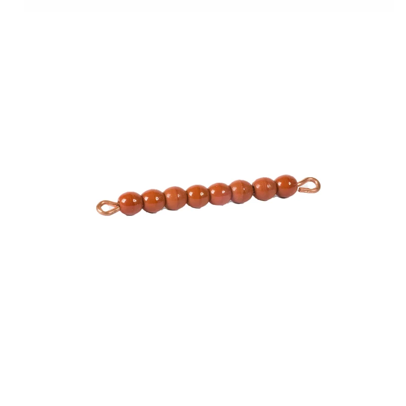 Barre de 8 en perles de verre individuelle : marron - Nienhuis AMI