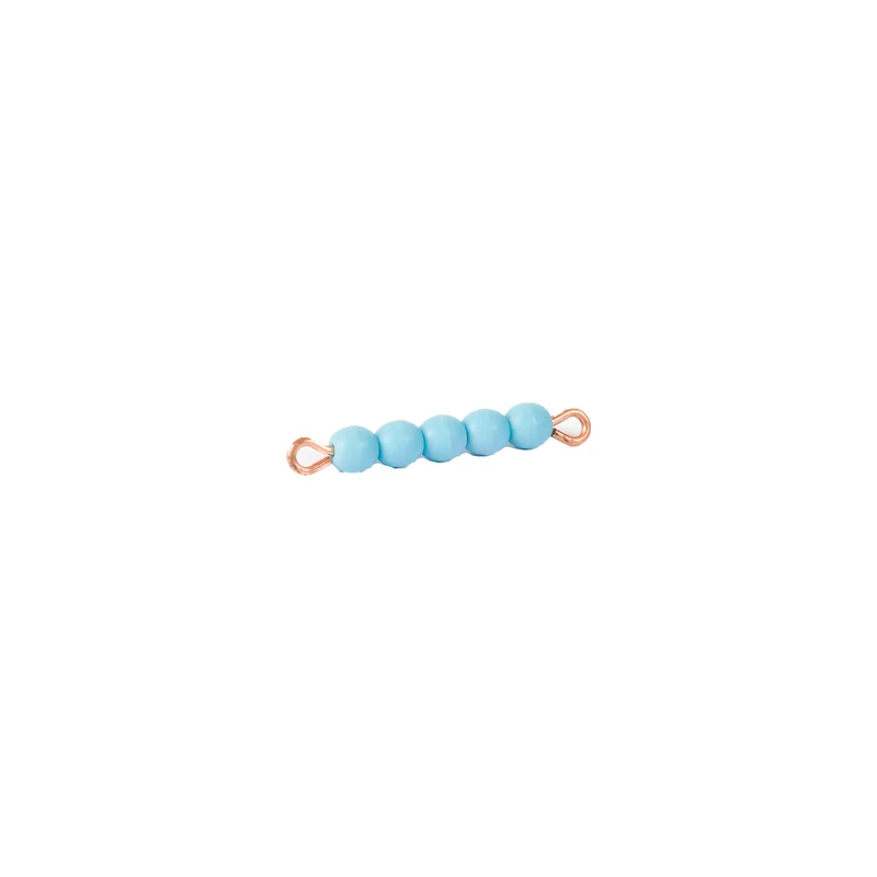 Barre de 5 en perles de nylon individuelle : bleu clair - Nienhuis AMI