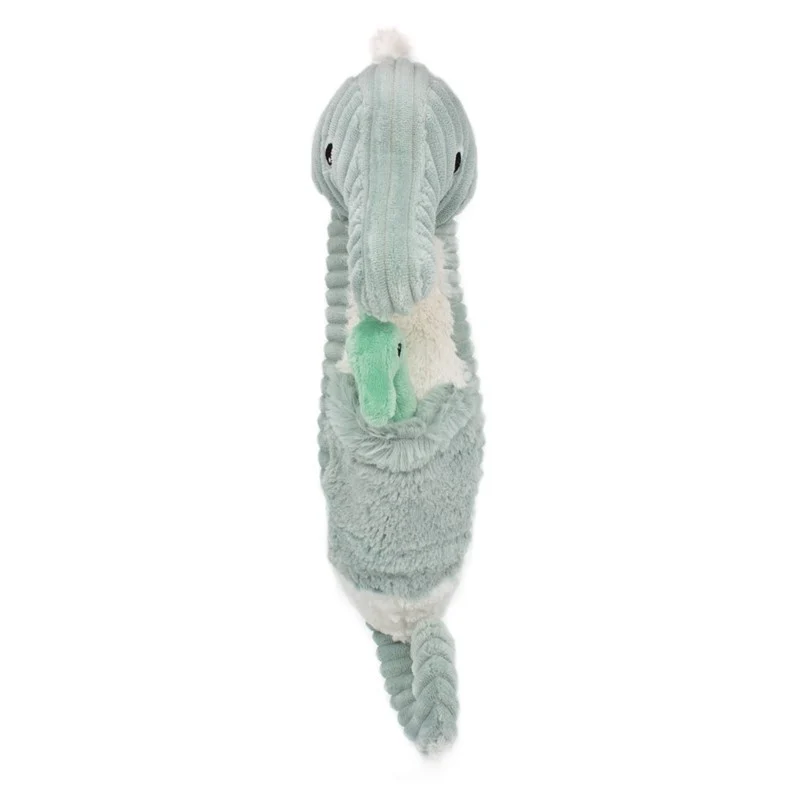 Peluche hippocampe Papadou papa et son bébé menthe - Les Ptipotos