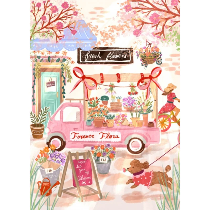 Puzzle Flower Truck Forever Flora - 500 pièces