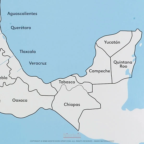 Carte de contrôle du Mexique (anglais)