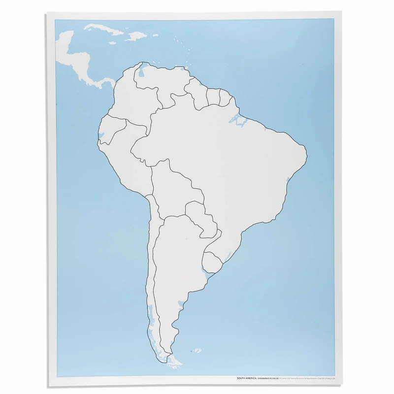 Carte de contrôle muette d'Amérique du Sud - Nienhuis AMI