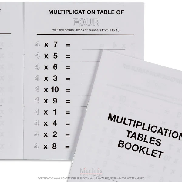 Livrets tables de multiplication n°2 (x40)