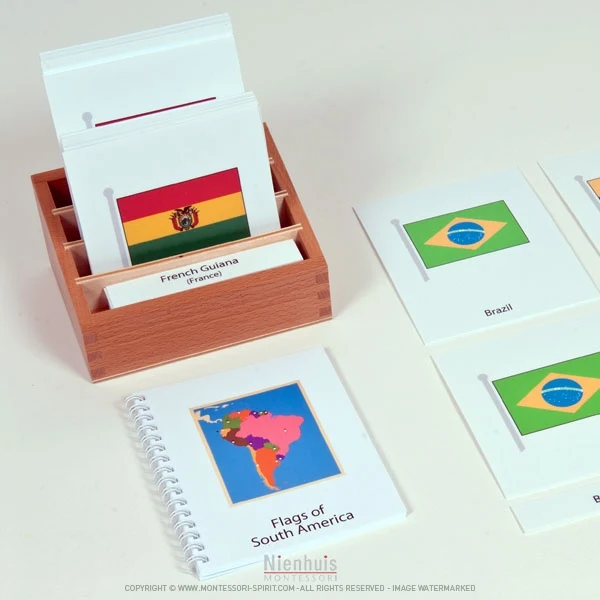 Cartes des drapeaux d'Amérique du Sud