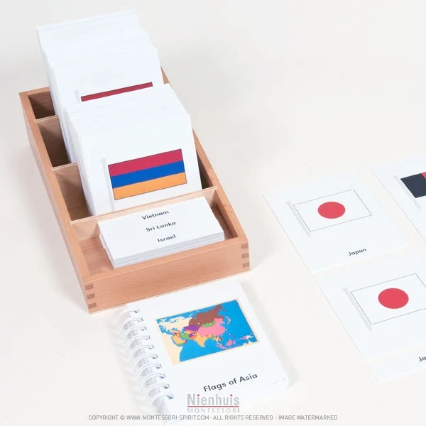 Cartes des drapeaux d'Asie