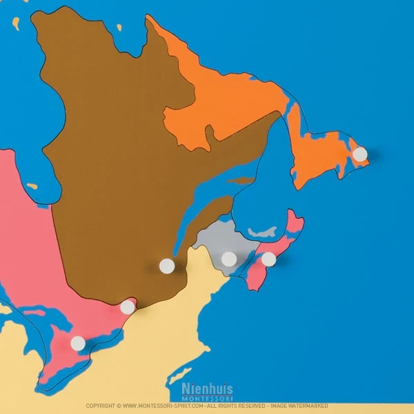 Carte puzzle du Canada