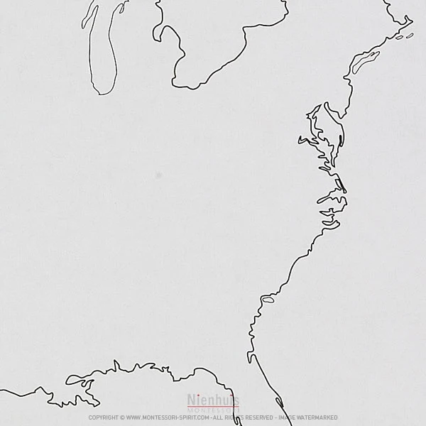 Silhouette des Etats-Unis x50