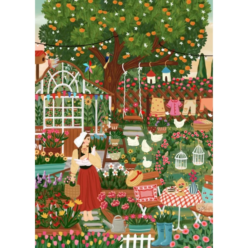 Puzzle Jardin de Campagne - 1500 pièces