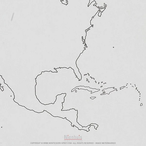 Silhouette d'Amérique du Nord x50