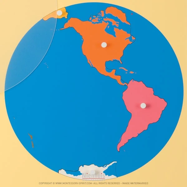 Planisphère du monde - vue de l'Asie