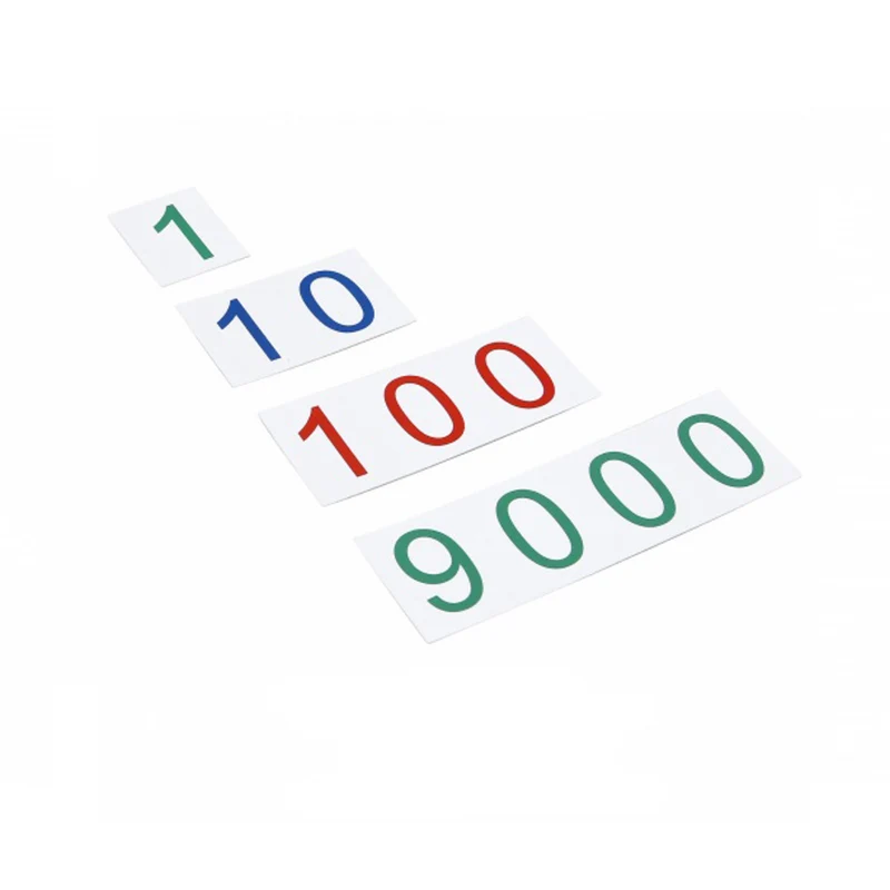Grandes cartes des symboles en plastiques : 1 - 9 000 - GAM AMI