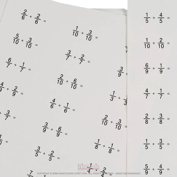 Problèmes de fractions