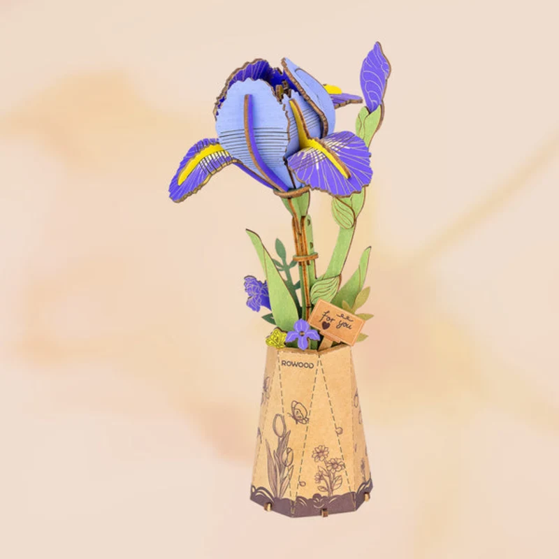 Puzzle 3D - Purple Iris