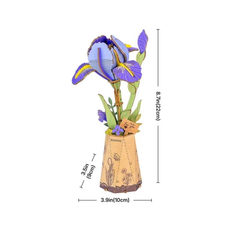 Puzzle 3D - Purple Iris