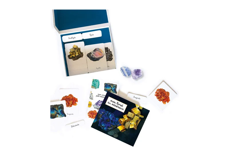 Mon coffret Montessori des minéraux - Avec 2 pierres véritables -Nathan