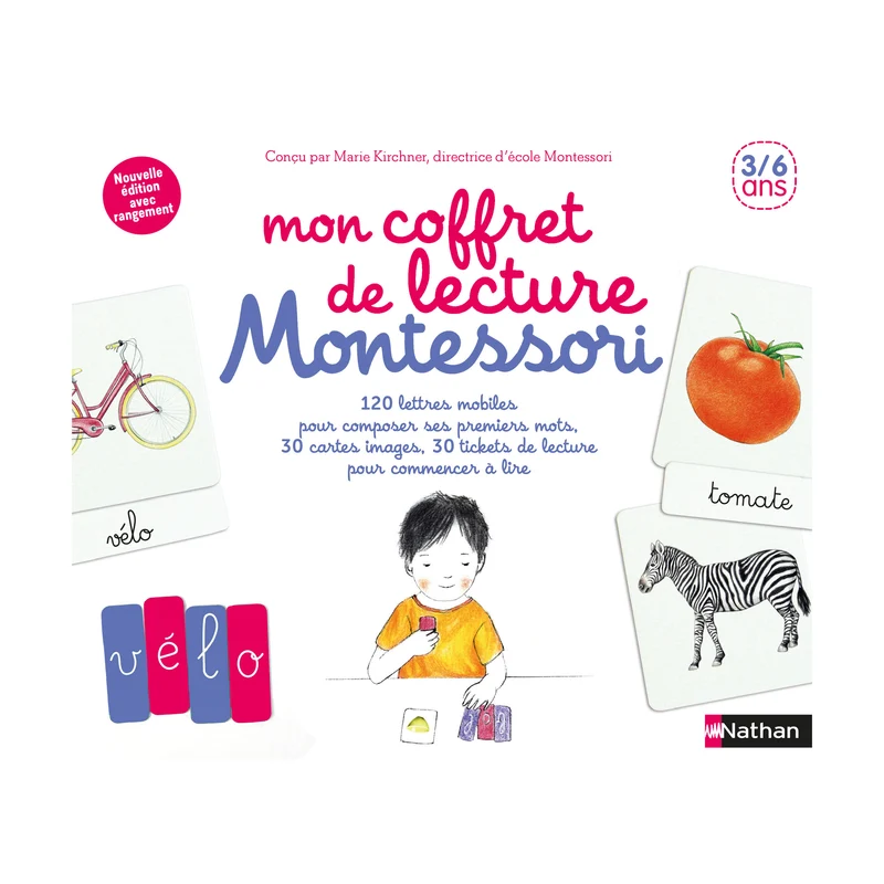 Mon coffret de lecture Montessori 3/6 ans -Nathan