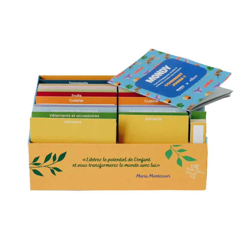 Giga Mondy, cartes de nomenclature Montessori -Observe Montessori
