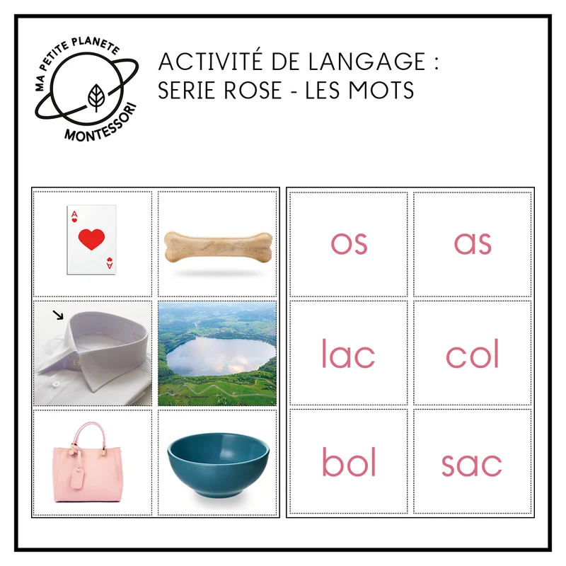 La série rose - les mots