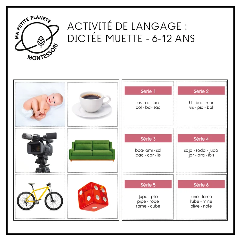 Les dictées muettes - 6 à 12 ans