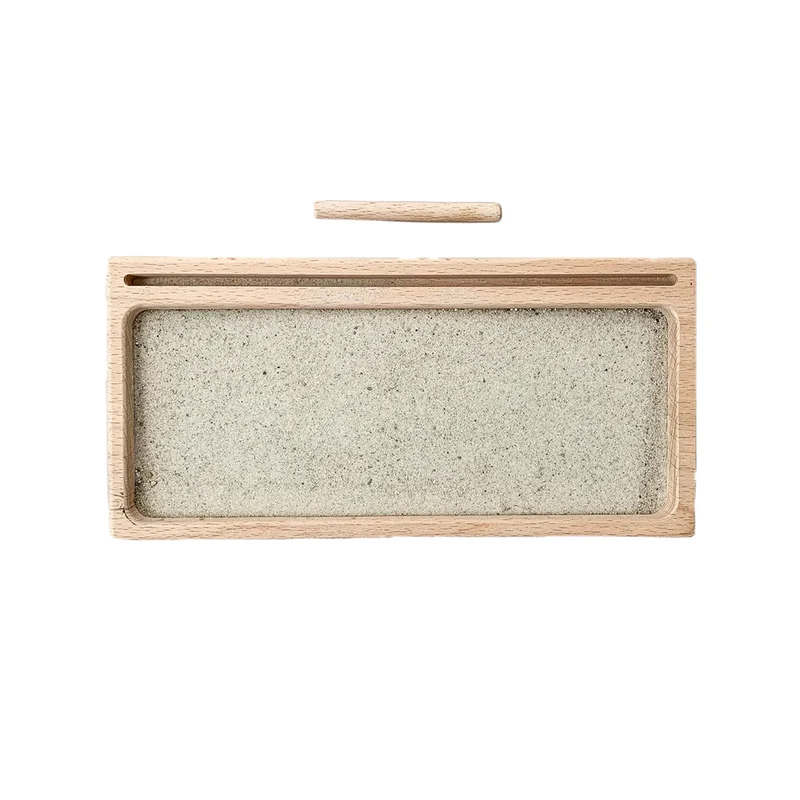 Plateau à écrire dans le sable