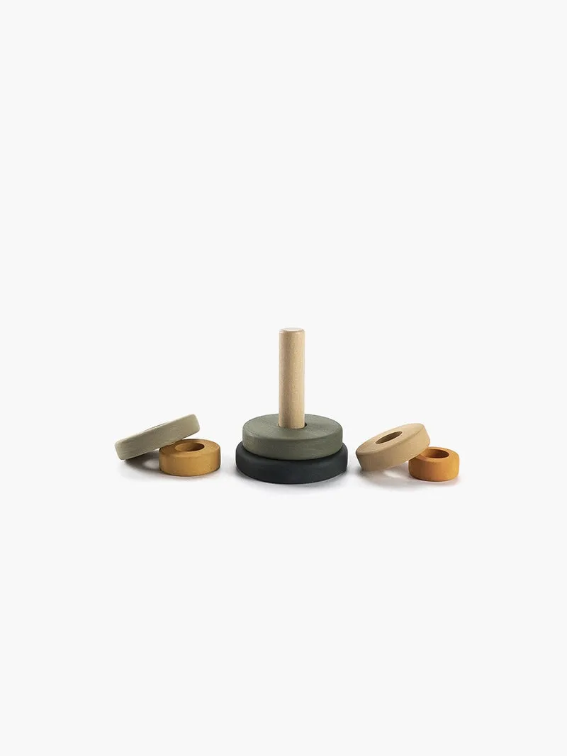 Empileur d'anneaux en bois