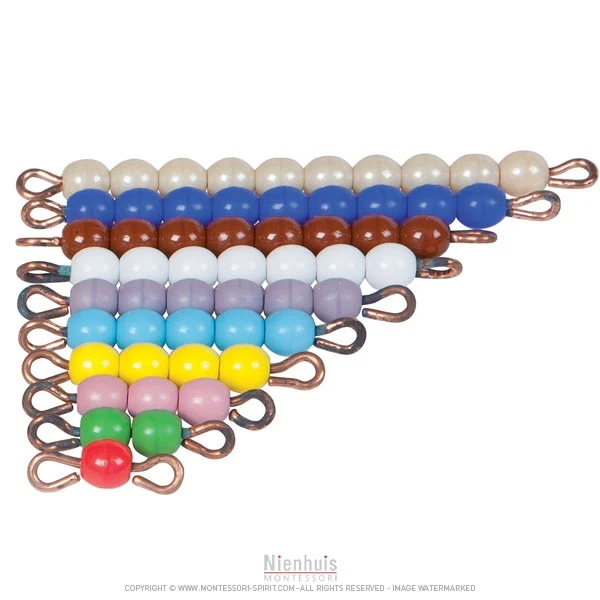 Boite de perles pour première table de Seguin indiv. verre