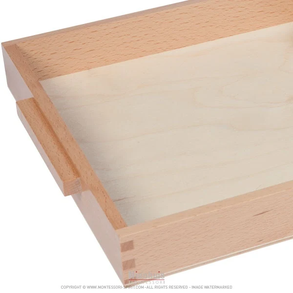 Plateau en bois avec 2 coupelles