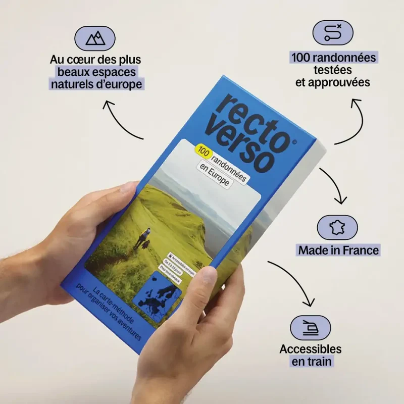 Carte 100 randonnées en Europe