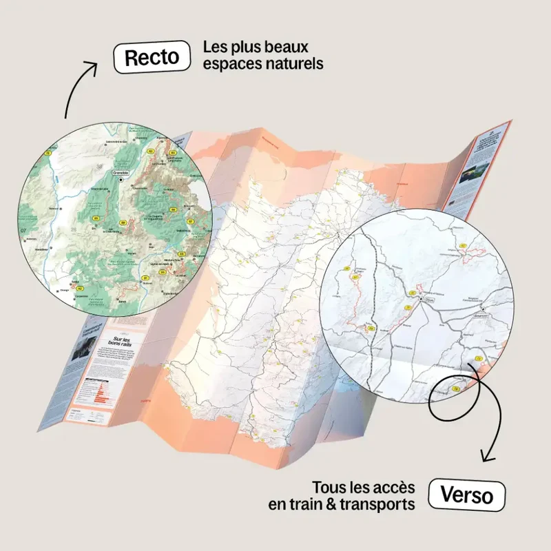 Carte 100 randonnées en France