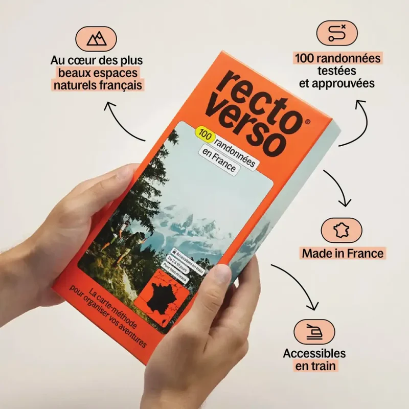 Carte 100 randonnées en France