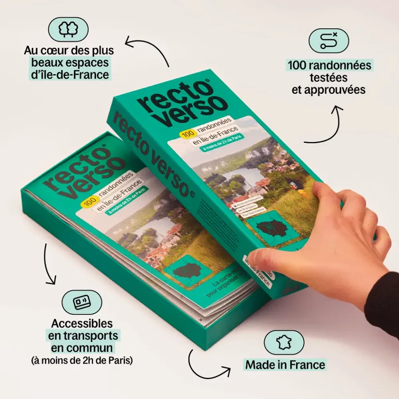 Carte 100 randonnées en Ile-de-France