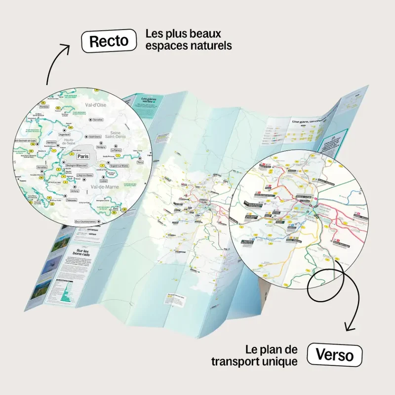 Carte 100 randonnées en Ile-de-France